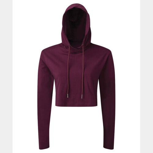 Women's TriDri® cropped hooded long sleeve t-shirt Thumbnail
