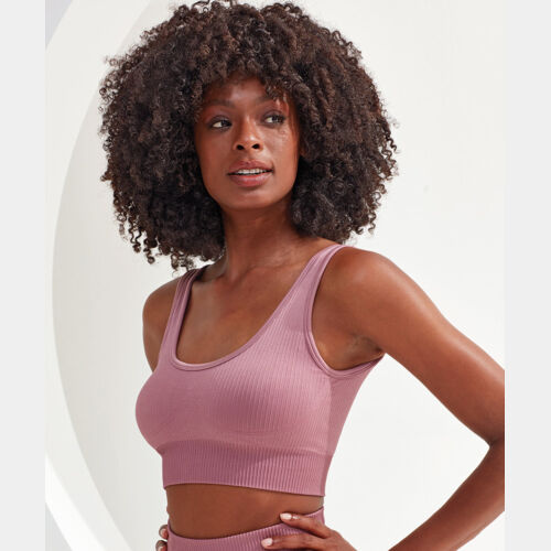 Women's TriDri® ribbed seamless 3D fit multi-sport bra Thumbnail