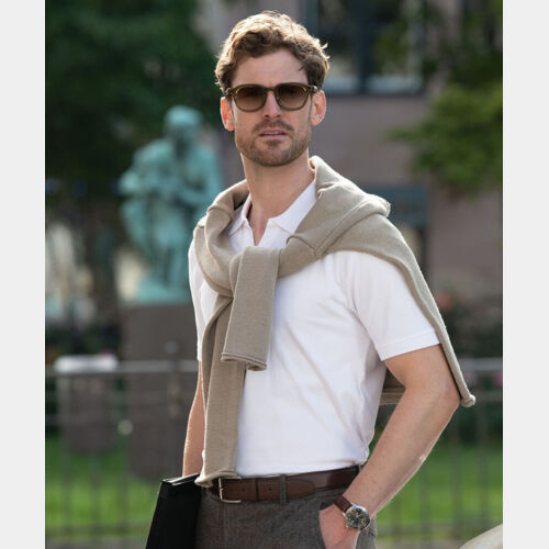 Harvard v-neck – stretch deluxe polo Thumbnail