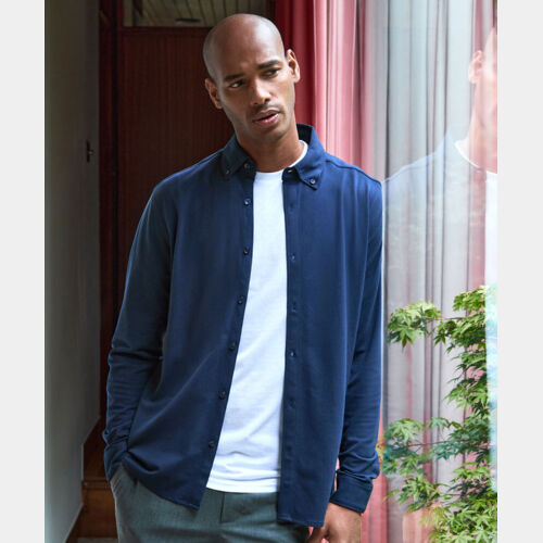 Long sleeve Superwash® 60° piqué shirt (tailored fit) Thumbnail