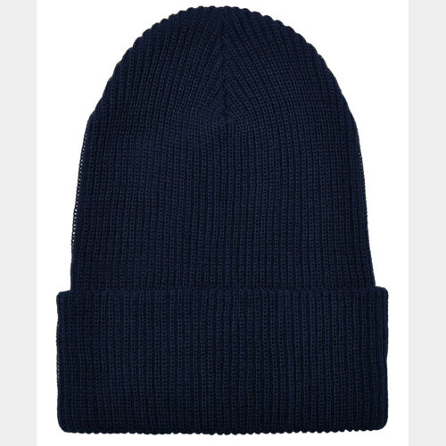Recycled yarn ribbed knit beanie (1504RY) Thumbnail
