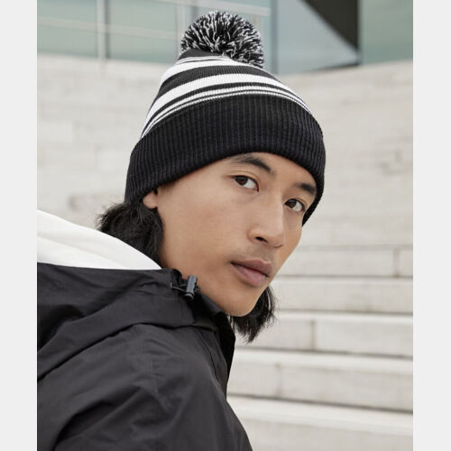 Striped fan beanie Thumbnail