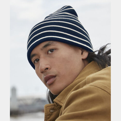 Original deep-cuffed striped beanie Thumbnail