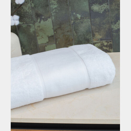 Organic bath sheet with printable border Thumbnail