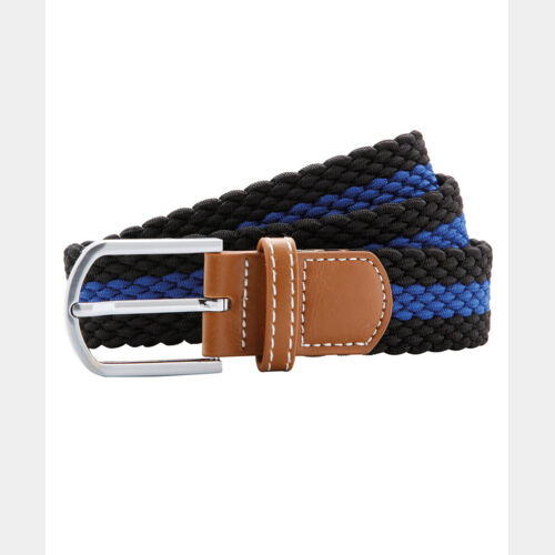 Two-colour stripe braid stretch belt Thumbnail