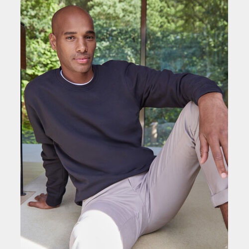 Regular fit piqué sweatshirt Thumbnail