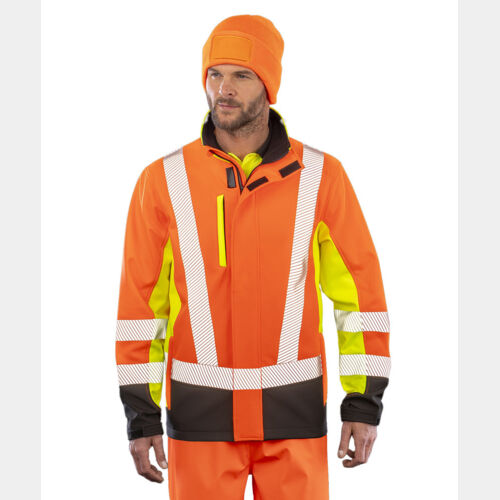 Recycled 3-layer printable 3-tone safety softshell Thumbnail