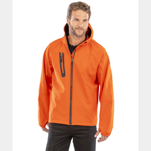 3-layer recycled printable casual hooded softshell Thumbnail