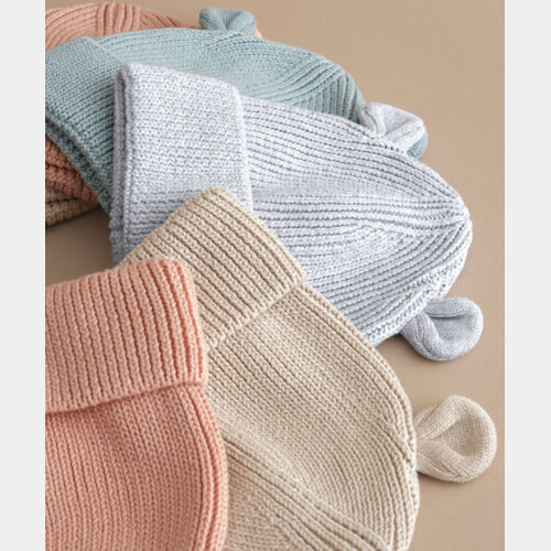 Organic baby bear beanie Thumbnail