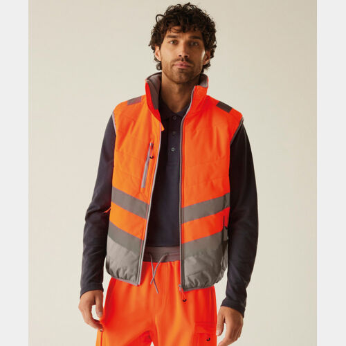 Hi-vis two-tone thermal bodywarmer Thumbnail