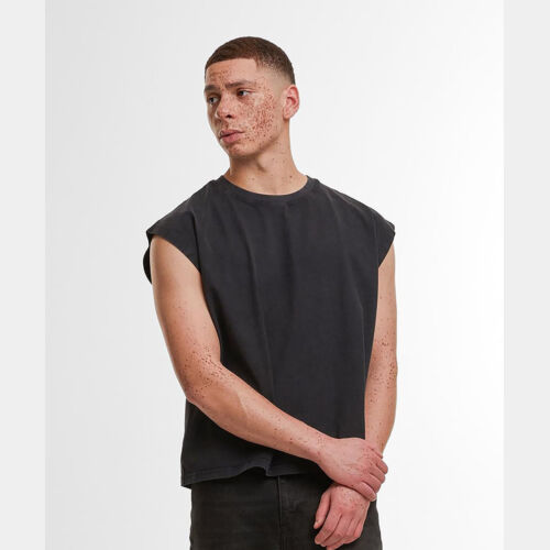 Vintage cropped heavy sleeveless tee Thumbnail