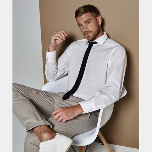 Tailored business shirt long-sleeved (tailored fit) Thumbnail