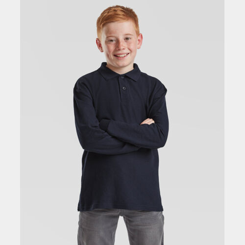 Kids long sleeve 65/35 polo Thumbnail