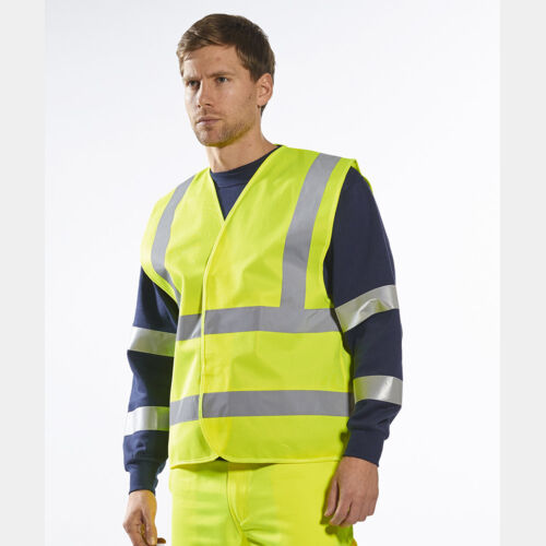 Hi-vis two-band-and-brace vest (C470) Thumbnail