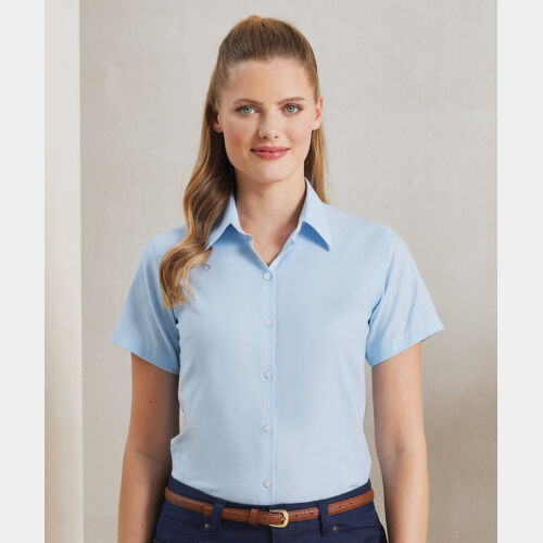 Women's signature Oxford short sleeve shirt Thumbnail