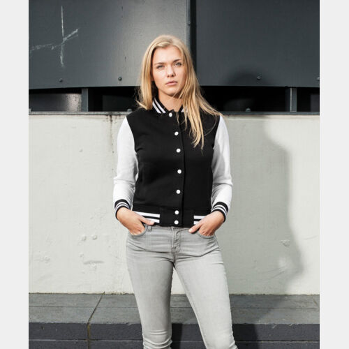 Women's sweat college jacket Thumbnail
