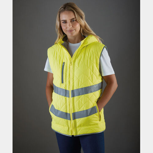 Hi-vis Kensington hooded gilet (HV007) Thumbnail
