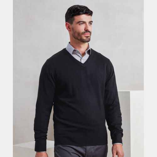 'Essential' acrylic v-neck sweater Thumbnail