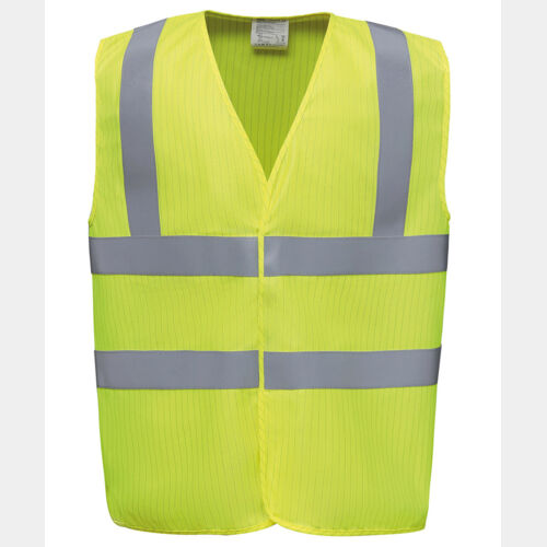 Hi-vis flame-retardant anti-static waistcoat (HVW100ASFR) Thumbnail