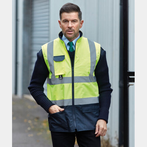 Hi-vis padded bodywarmer (HV005) Thumbnail