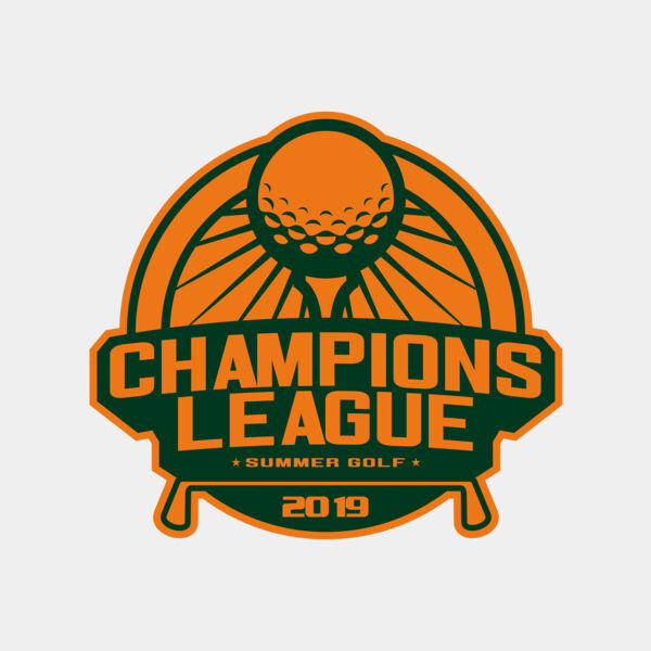 Champions League Summer Golf logo template Thumbnail