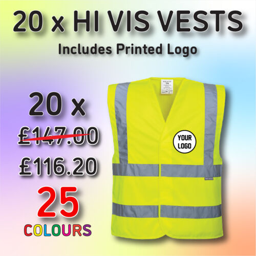 20 x High Visibility Waistcoat Deal Thumbnail