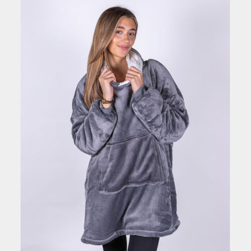 The Ribbon oversized cosy reversible sherpa hoodie Thumbnail