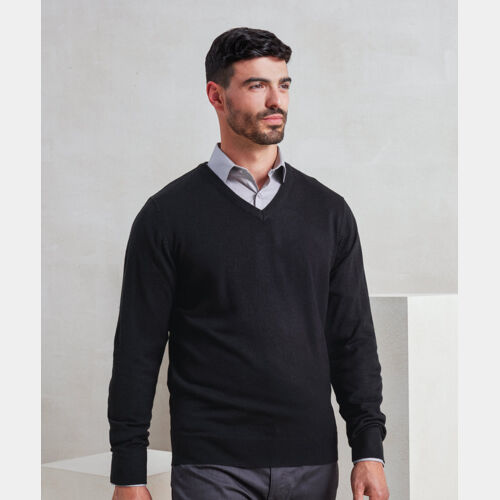 'Essential' acrylic v-neck sweater Thumbnail