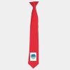'Colours' satin clip tie Thumbnail
