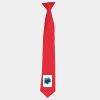 'Colours' satin clip tie Thumbnail